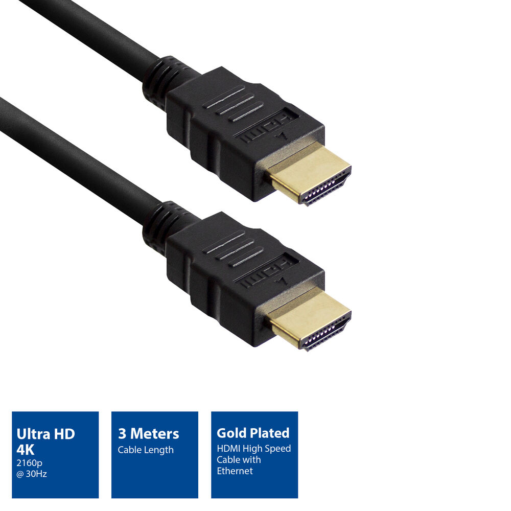 OEM HDMI High Speed cable with ethernet, 3 Meter Black
