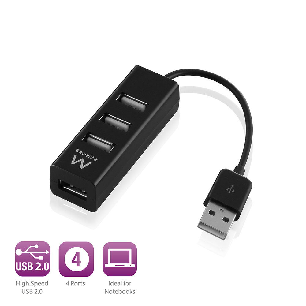 Mini Hub USB 2.0 4-port
