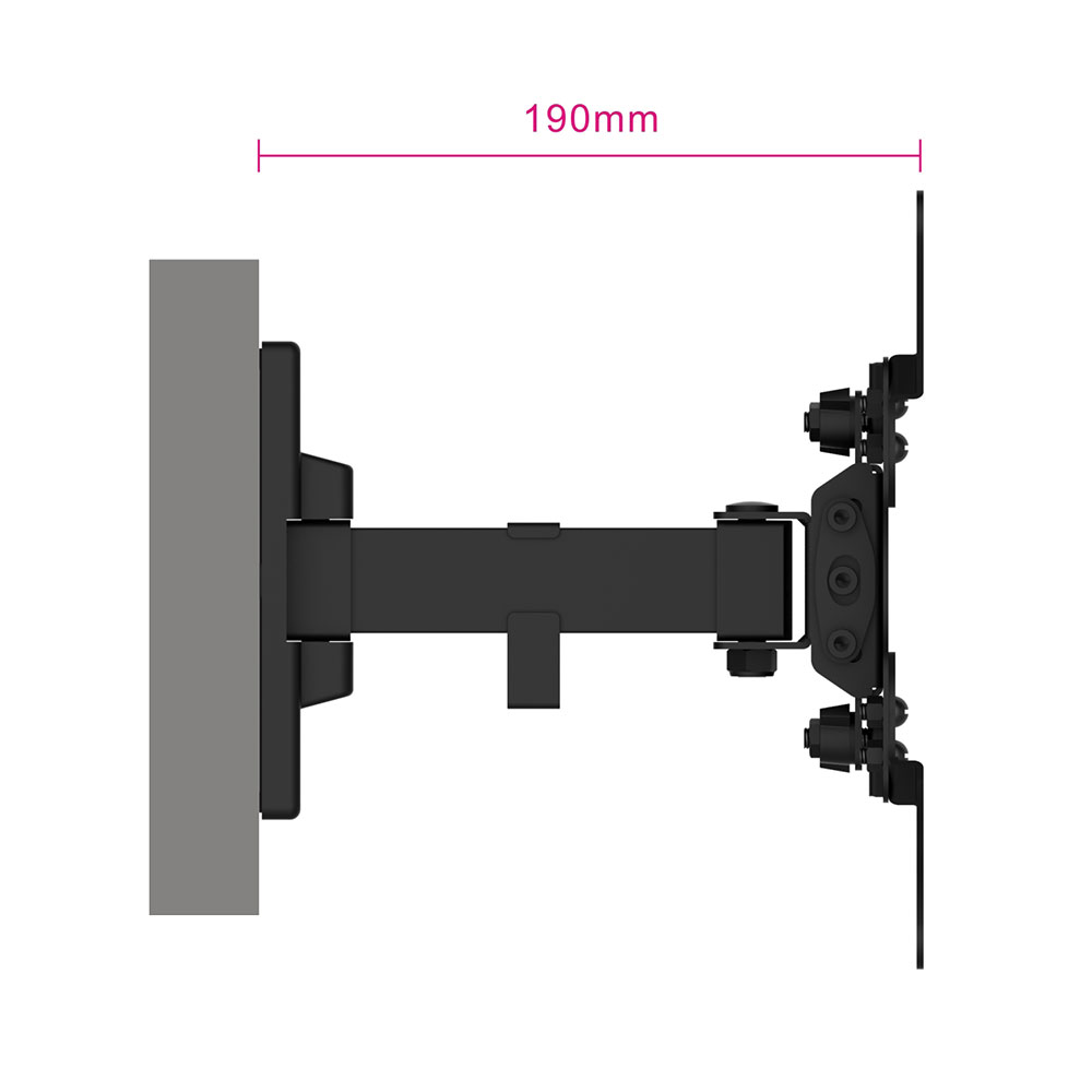 Easy Turn TV Wall Mount M with 2 pivot points