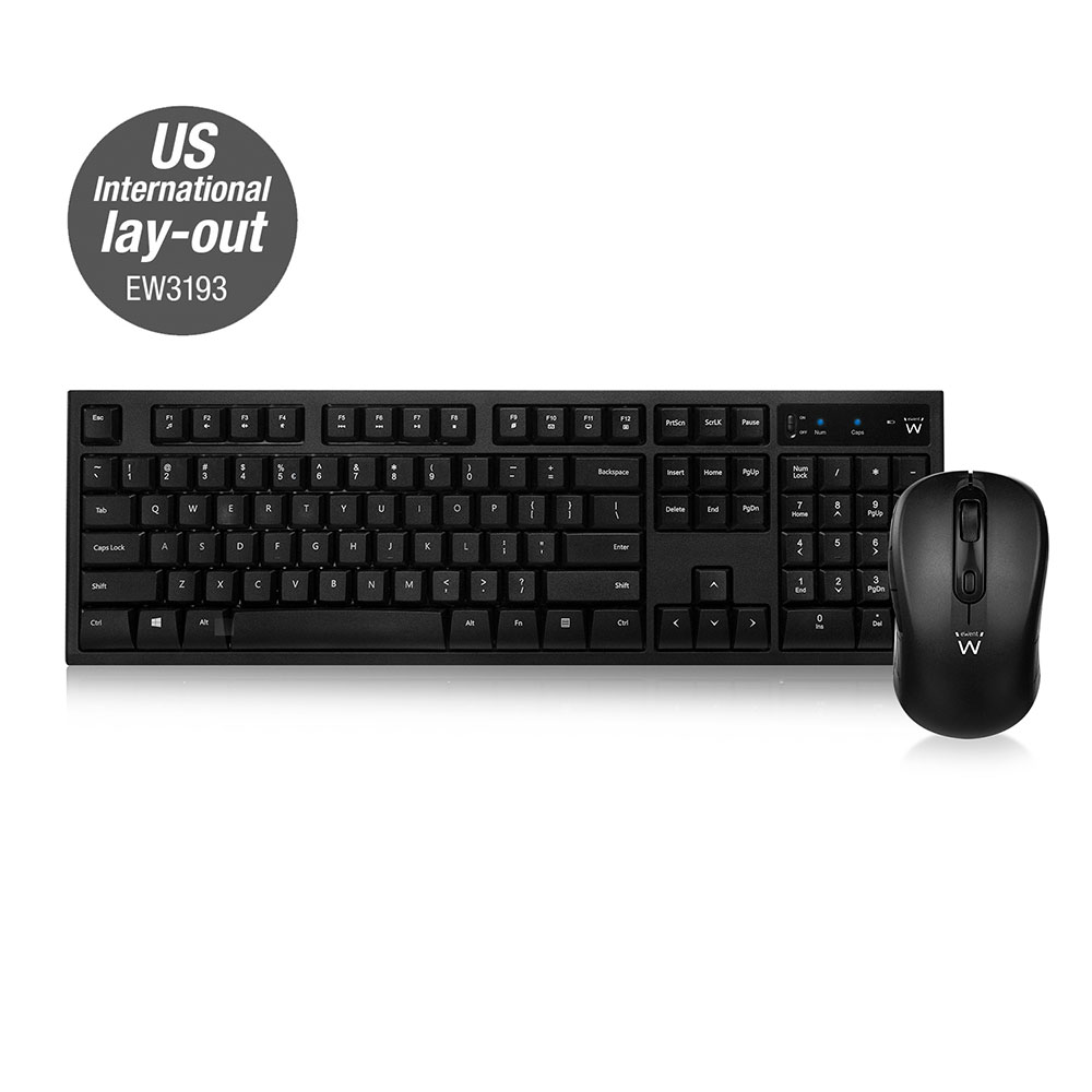 Wireless keyboard and mouse bundle (US Layout)