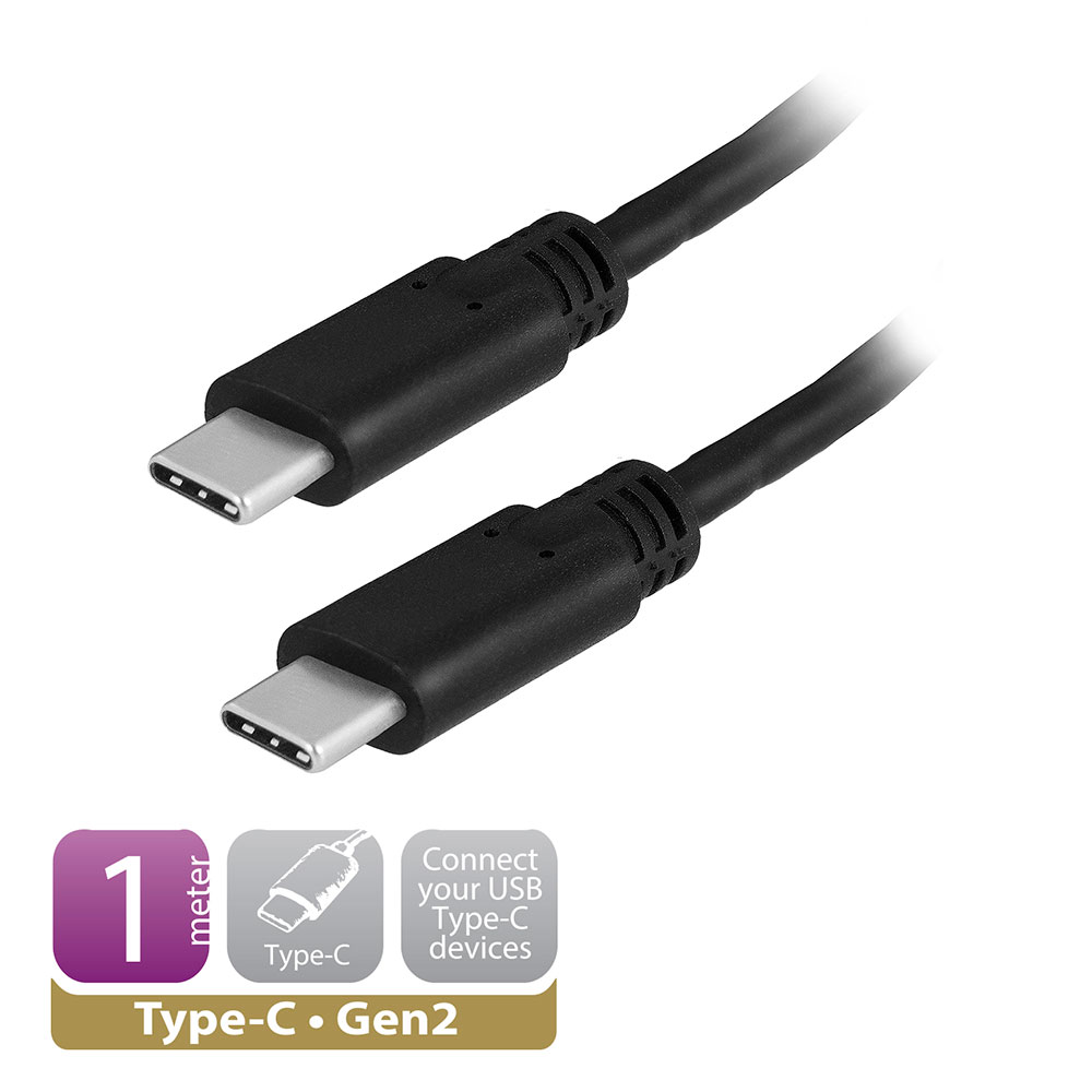 USB 3.2 Gen2 Type-C to Type-C connection cable 1m