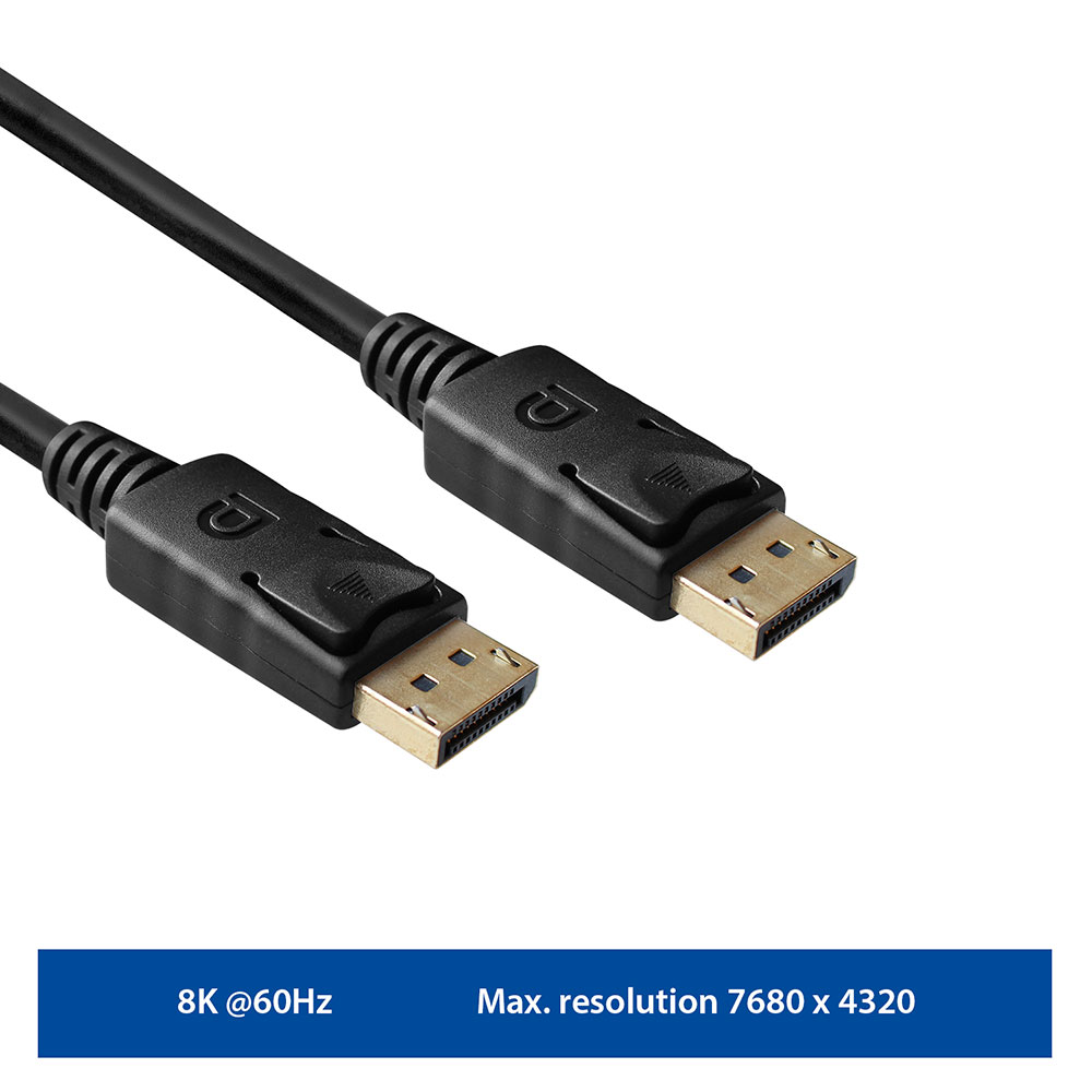 DisplayPort cable 8K, 2.0m