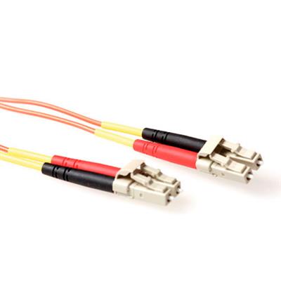 2 meter LSZH Multimode 50/125 OM2 fiber patch cable duplex with LC connectors