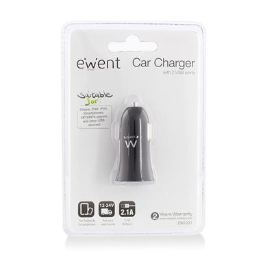 2-Port USB Car Charger 2.1A