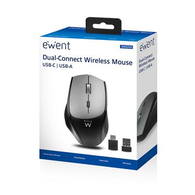 Wireless dual-connect mouse 2400 dpi with silent click