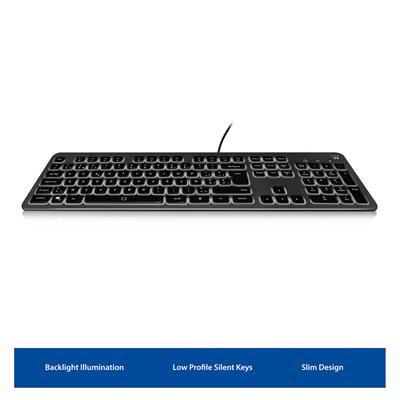 Wired Keyboard with backlight illumination (BE layout)