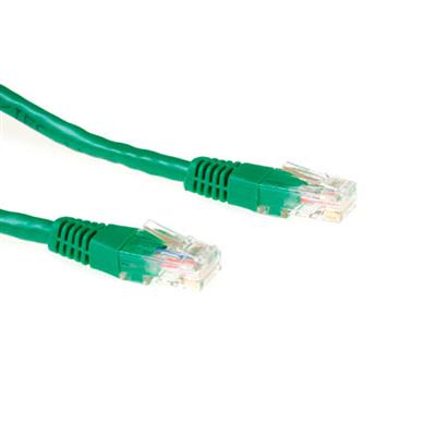 Cat 5e Patch U/UTP Network Cable AWG 26/7 2 RJ45 Connectors Green Ewent 