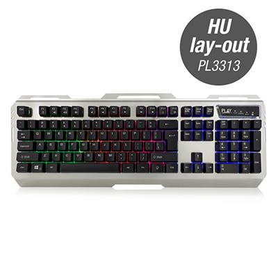Play Illuminated Metal Gaming Keyboard HU Layout