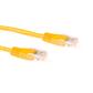 Yellow 3 meter U/UTP CAT5E CCA patch cable with RJ45 connectors